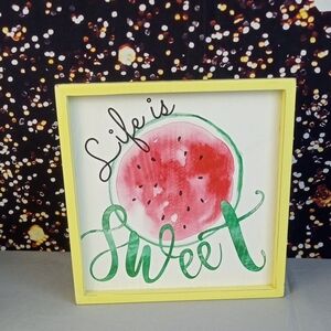 🌼 Young's Life is Sweet Watermelon Wall Art